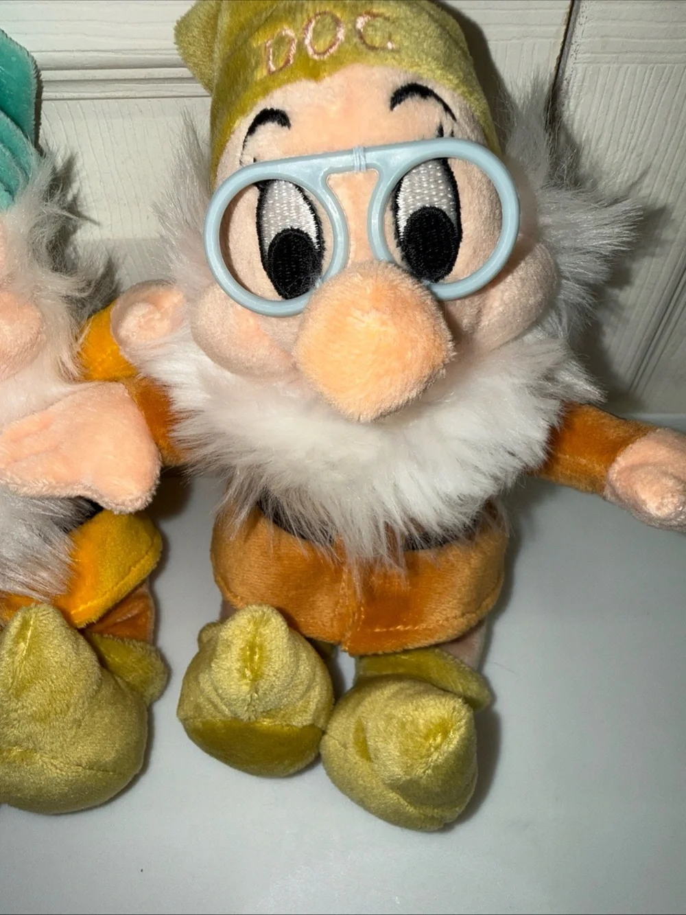 Seven Dwarfs Plush Lot of 3 -  Doc, Bashful, & Sneezy Walt Disney
